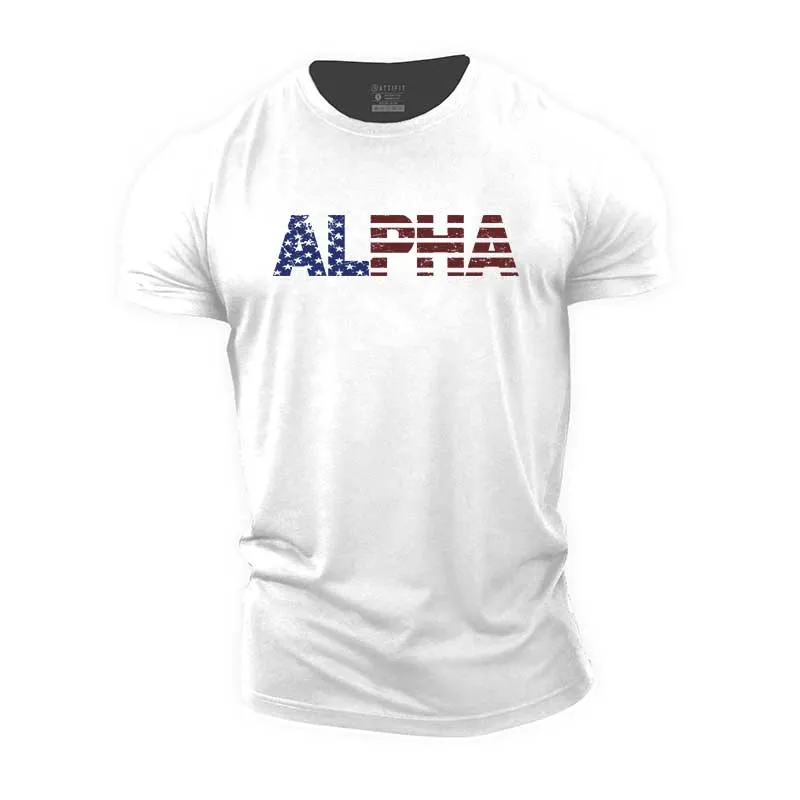 Alpha Graphic Cotton T-Shirt