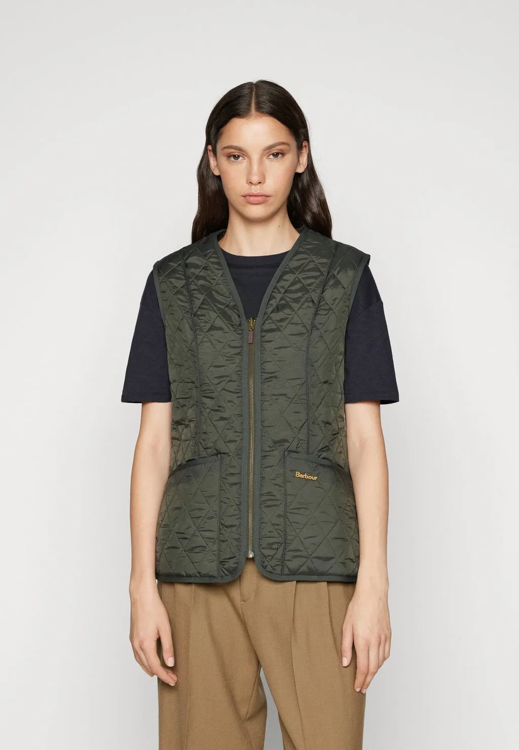 Barbour vest, dark olive