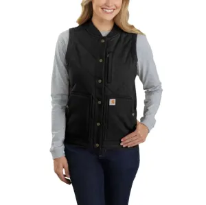 CARHARTT RUGGED FLEX RELAXED FIT CANVAS INSULATED RIB COLLAR VEST 104423