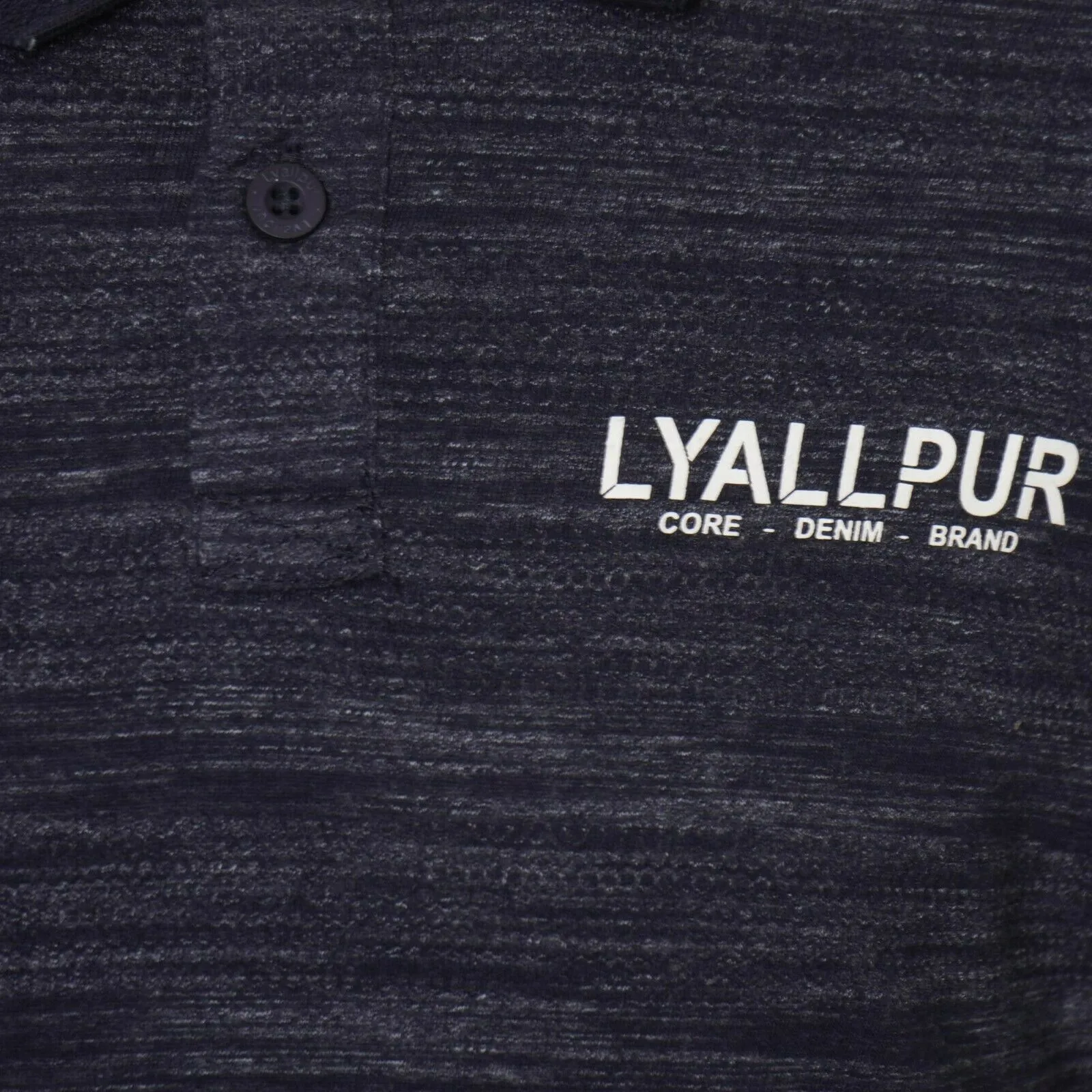 Kids Boys Cotton Rich Popcorn Injection Fabric Polo T Shirt Top -Iris Navy