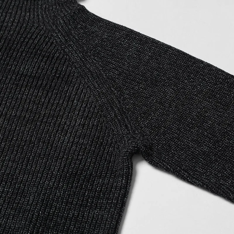 Men's Autumn & Winter Black Pullover