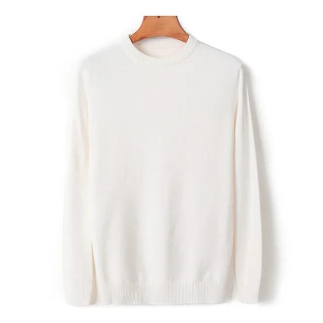 Men's Thick Round Neck Sweater 2020 New Autumn/winter Casual High Quality Pullover Warm Sweater Male