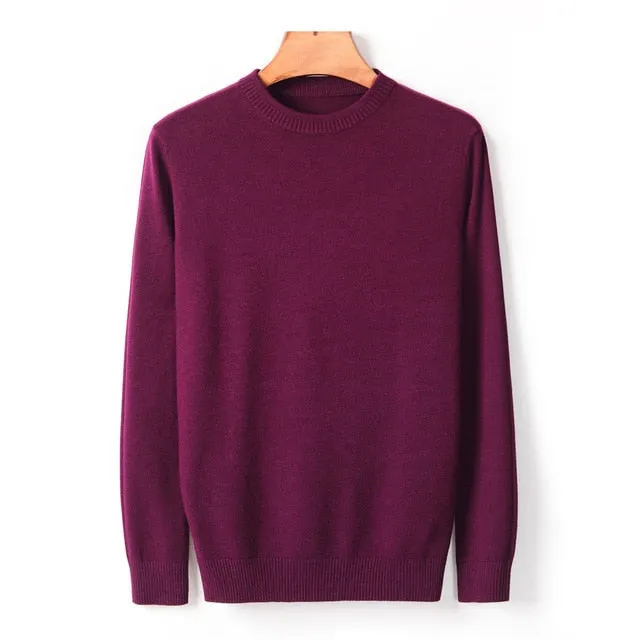 Men's Thick Round Neck Sweater 2020 New Autumn/winter Casual High Quality Pullover Warm Sweater Male