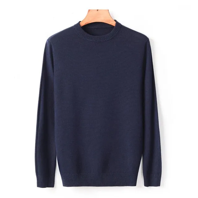 Men's Thick Round Neck Sweater 2020 New Autumn/winter Casual High Quality Pullover Warm Sweater Male