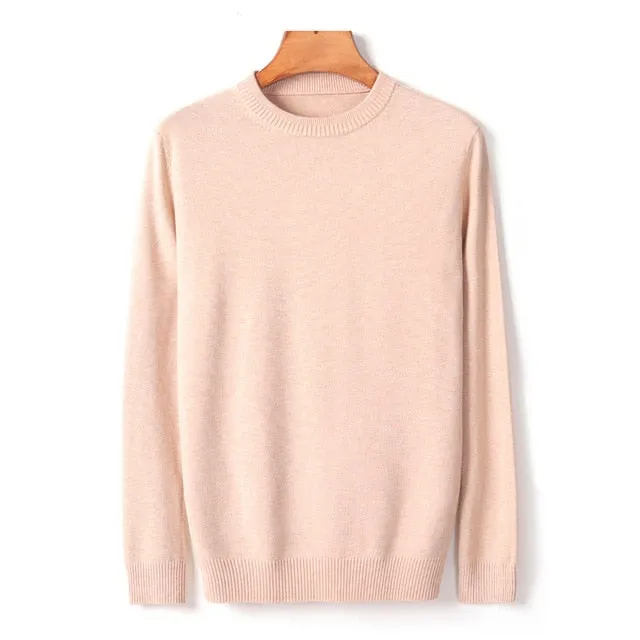 Men's Thick Round Neck Sweater 2020 New Autumn/winter Casual High Quality Pullover Warm Sweater Male