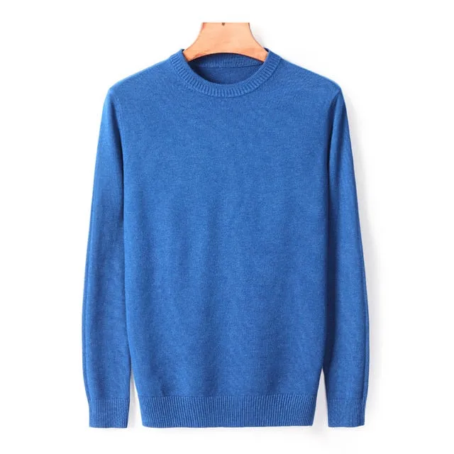 Men's Thick Round Neck Sweater 2020 New Autumn/winter Casual High Quality Pullover Warm Sweater Male