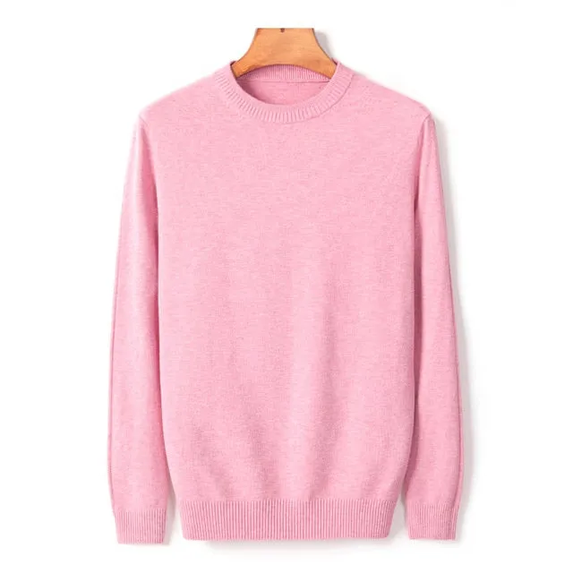 Men's Thick Round Neck Sweater 2020 New Autumn/winter Casual High Quality Pullover Warm Sweater Male