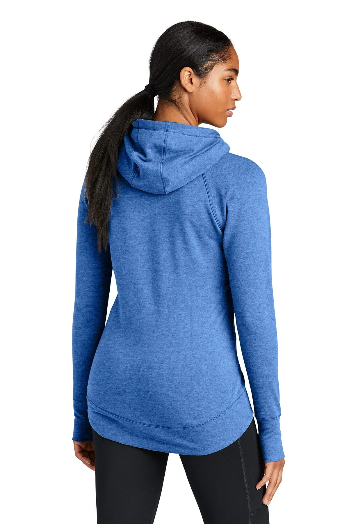 New Era Ladies Tri Blend Fleece Custom Hoodies, Royal Heather